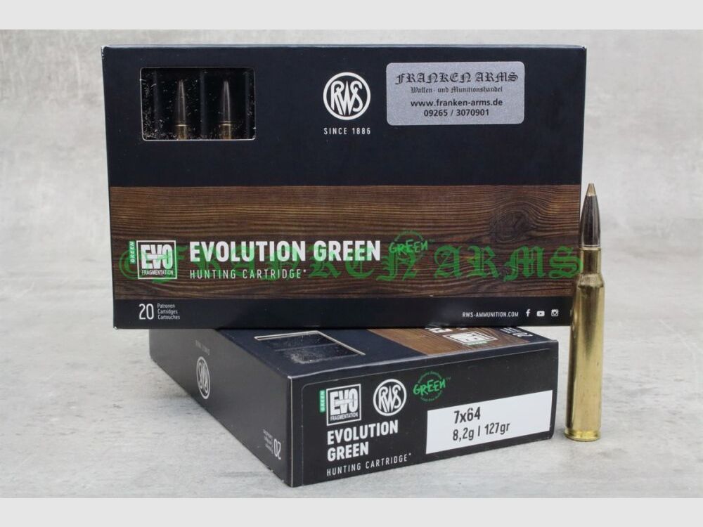 RWS Evo Green 7x64 127gr. 8,2g 20 Stück Staffelpreise