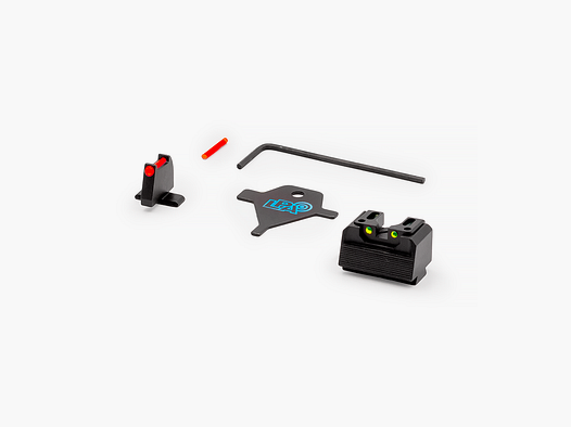 LPA RDF04SS Sight Set for Sig Sauer with Fiber Optics