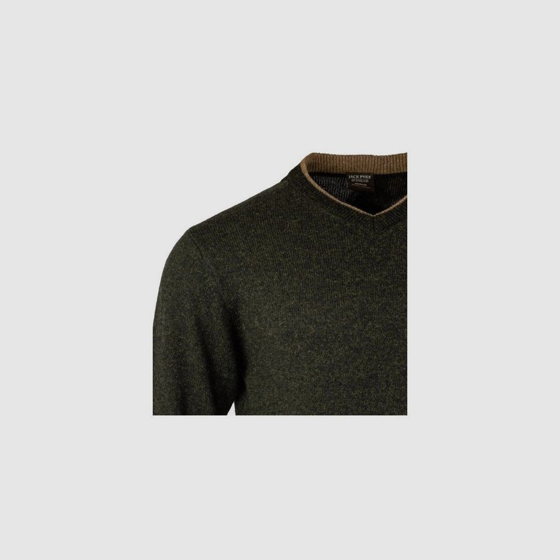 Maglione Jack Pyke a V verde, immagine 2 di 3