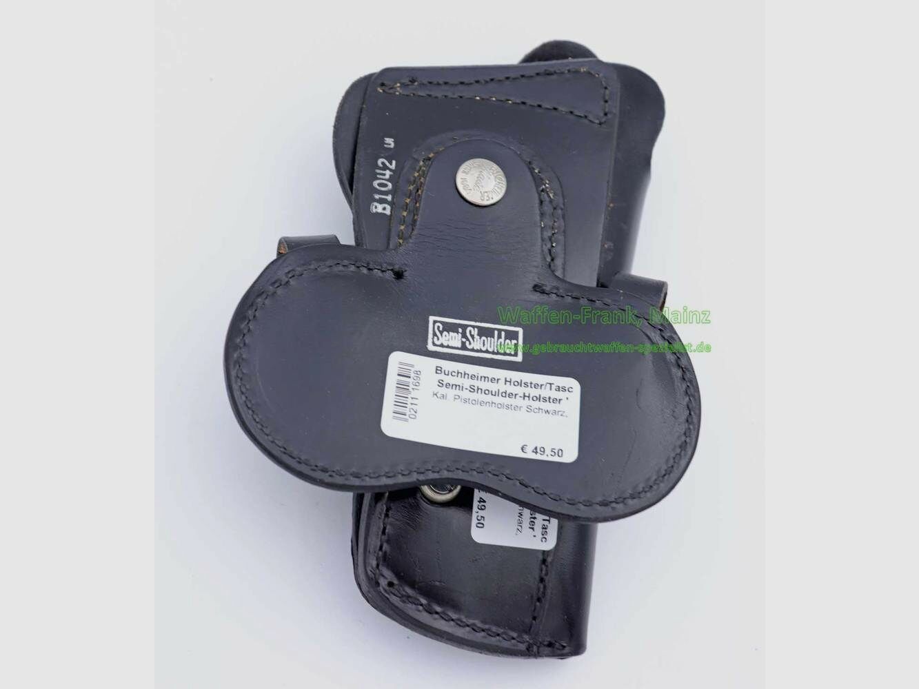 Buchheimer Semi-Shoulder Holster 'Izquierdo' Funda para Pistola Negra, Cuero