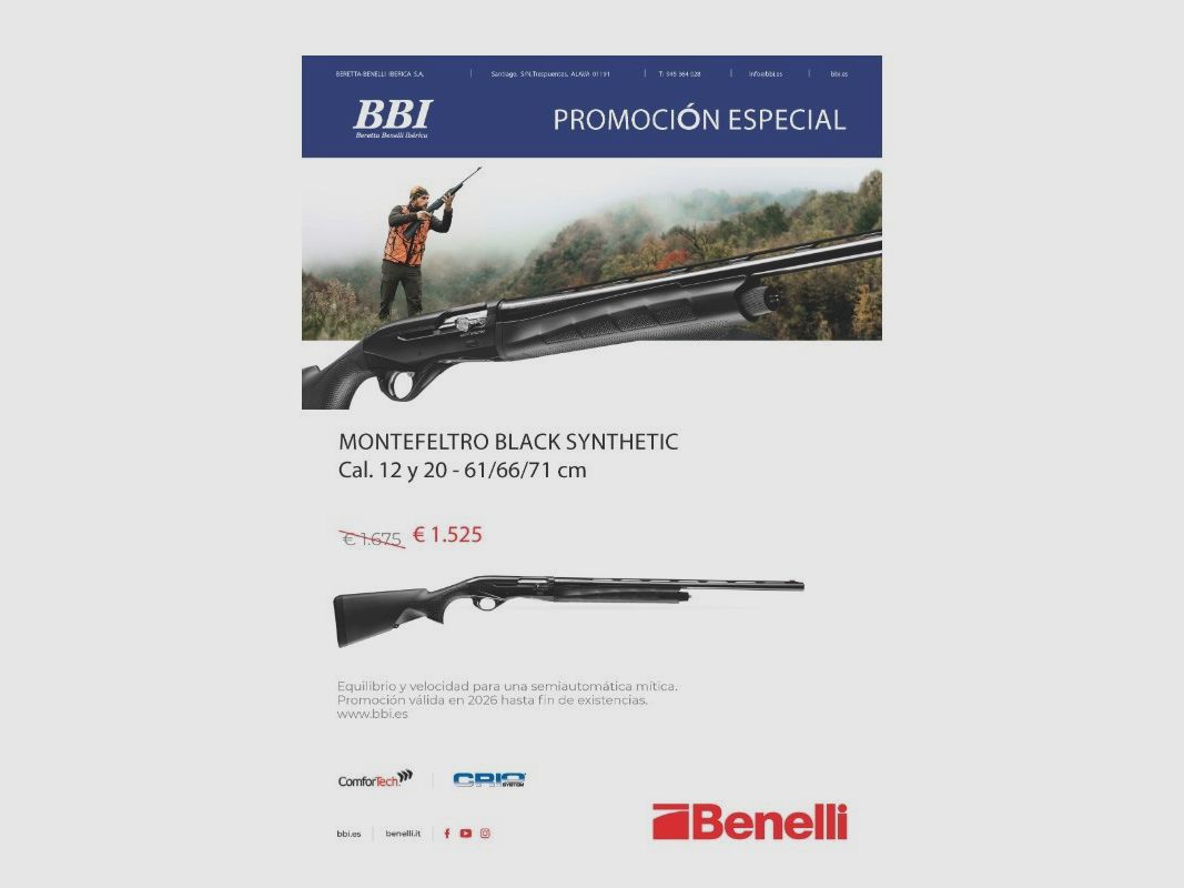 Benelli Montefeltro Black Synthetic Flinte, Bild 1 von 3