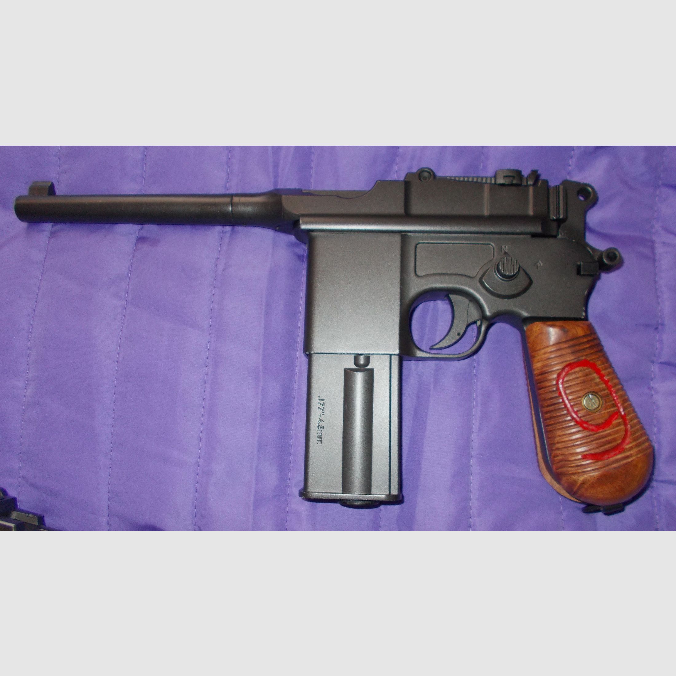 2x UmarexLegends C96 4.5mm BB CO2 Blowback with WOOD GRIPS