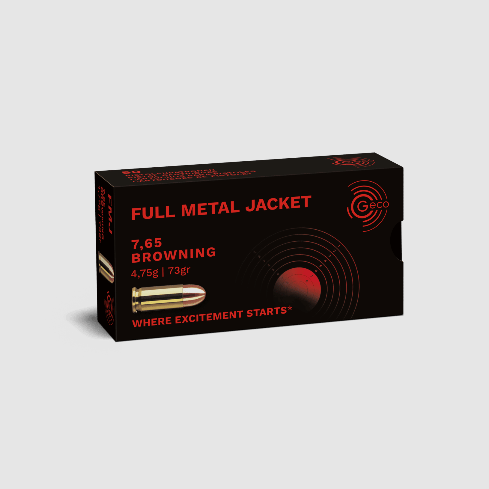 7.65 Browning Geco FMJ 4.75g