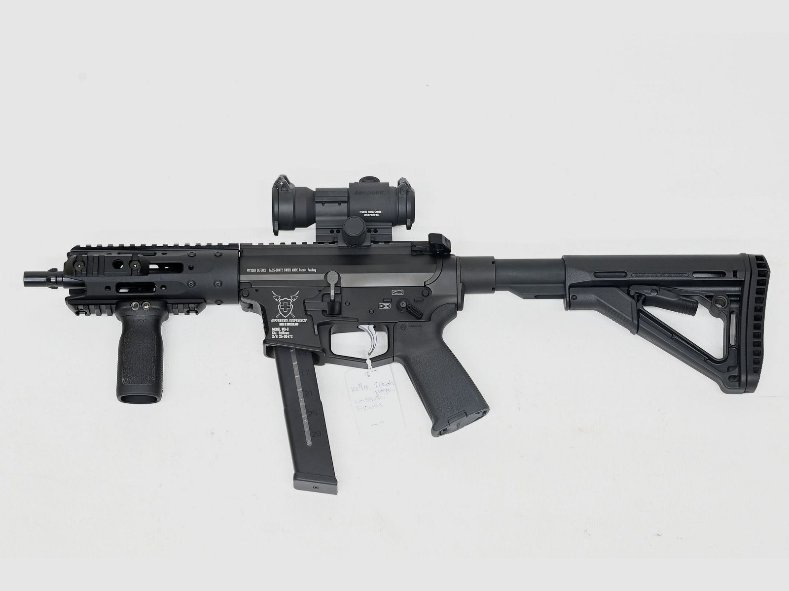 SL rifle Wyssen Defence WD9 Sport, 9×19, reflex sight Aimpoint Pro, image 2 of 2