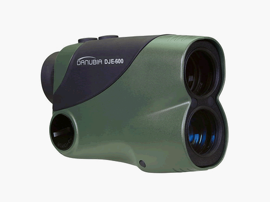 DANUBIA Entfernungsmesser Laser Range Finder DJE-600, bis 600 m, 6x25, grĂĽn