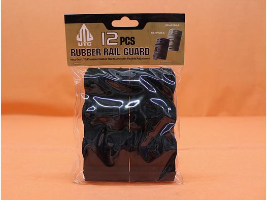 UTG - Leapers UTG Picatinny Rail Cover (RB-HP12B-A) Black Full Profile Rubber Rail Guard ca. 5cm lang/ VE 12 Stück