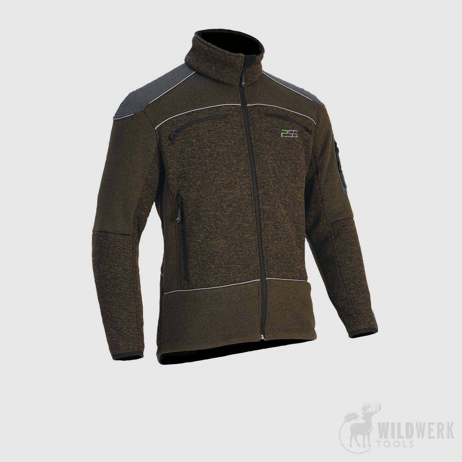 PSS X-treme Arctic Fleece Knit Jacket, green/melange