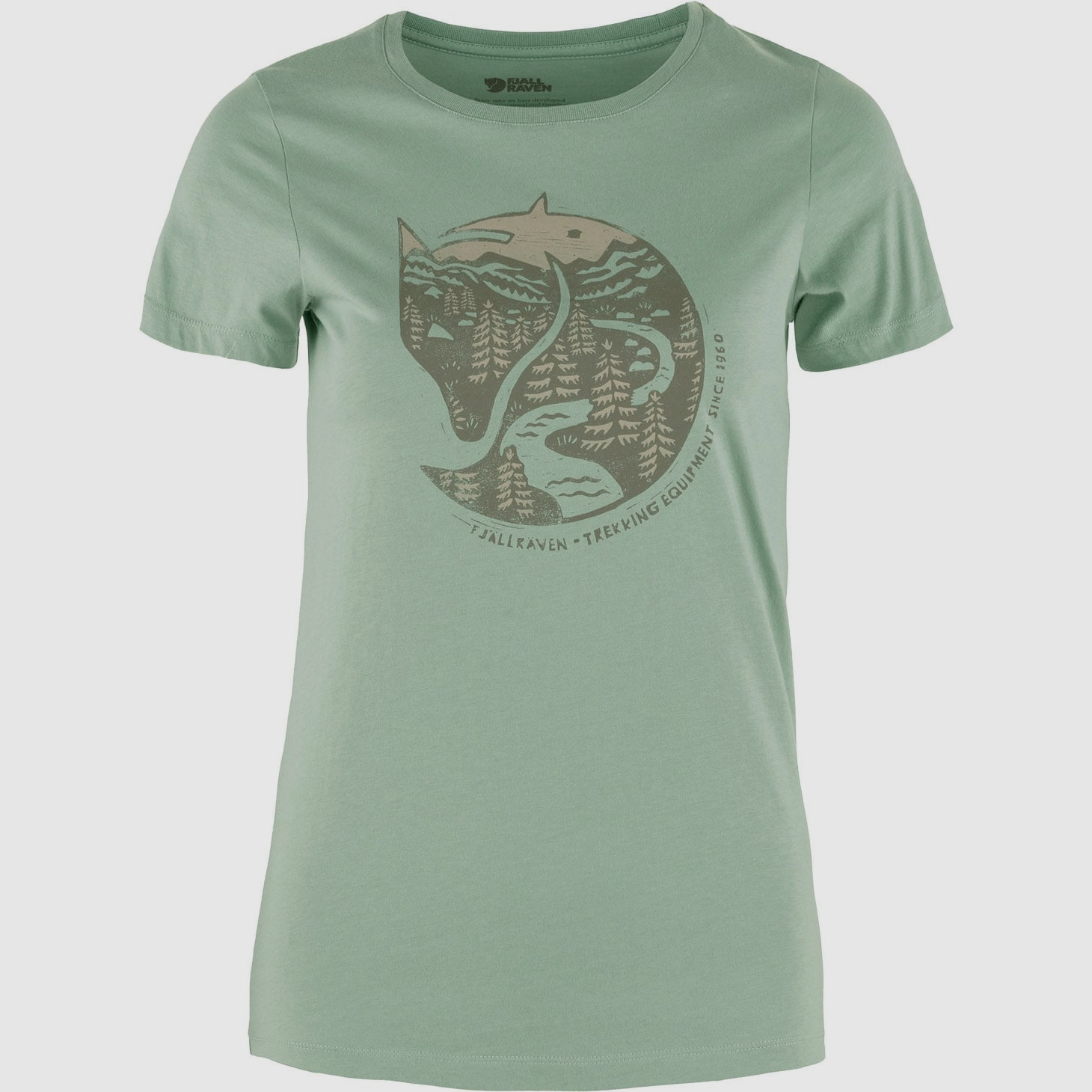 Fjällräven T-Shirt Arctic Fox Misty Green