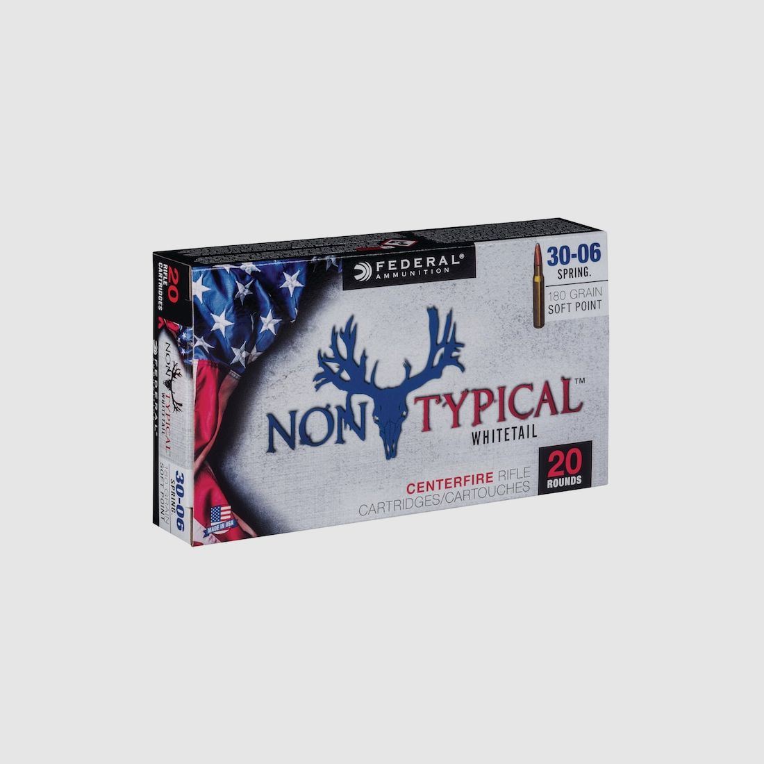 Federal Non-Typical .30-06 Sprg. 180GR JSP 20 Patronen