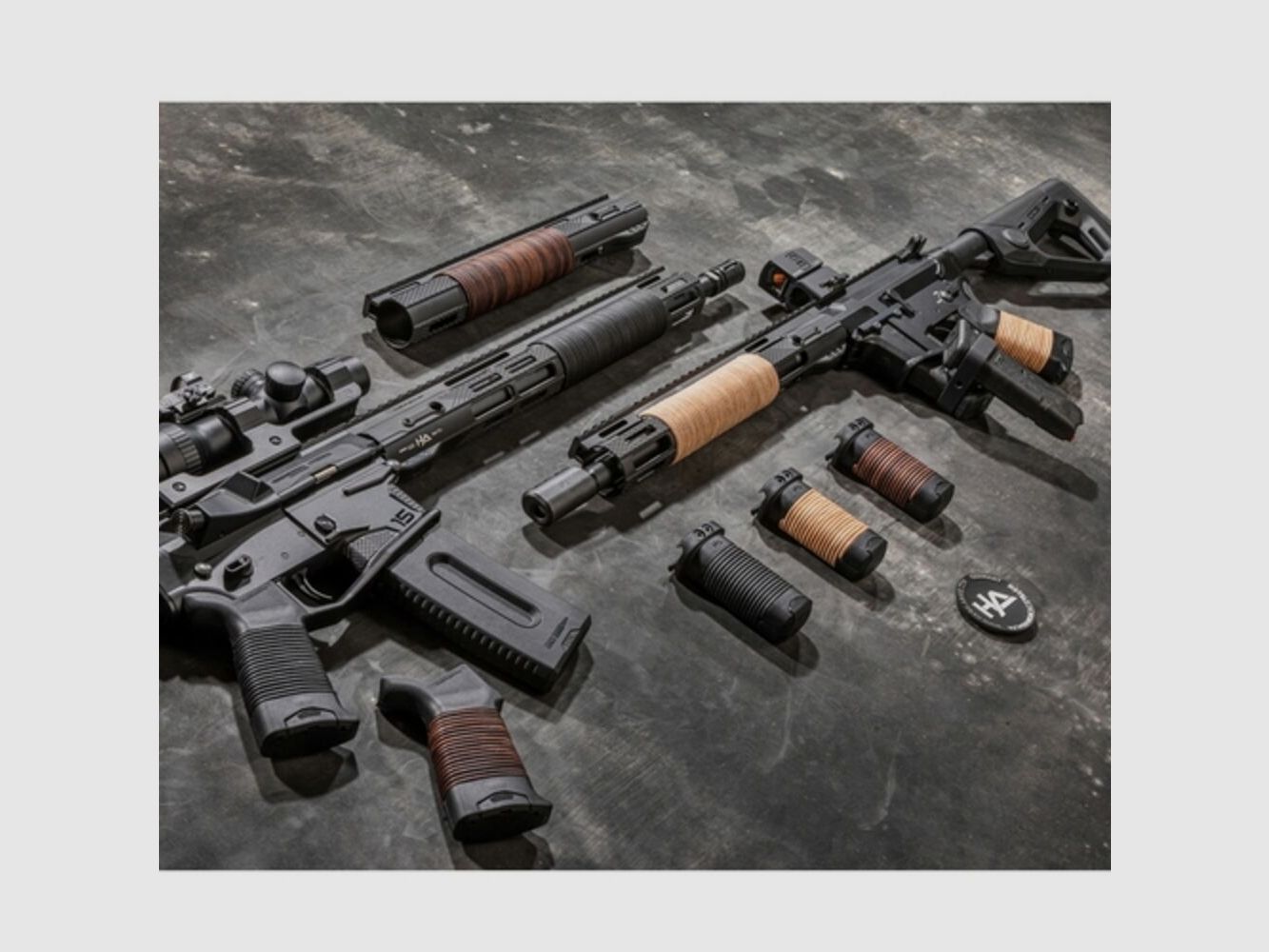 Hera Arms AR15 poignée pistolet Leather Grip Natural, image 4 sur 5