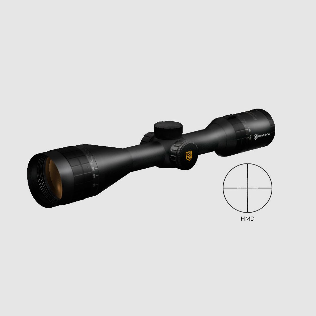 Zielfernrohr Nikko Stirling Panamax 3-9x50 AO IR, Leuchtabsehen Half Mil Dot, 1 Zoll Tubus