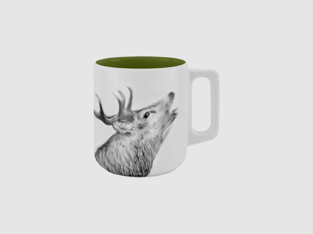 mittelpunkt. Tasse mit Henkel mit Hirschmotiv Unterm Baum 370ml