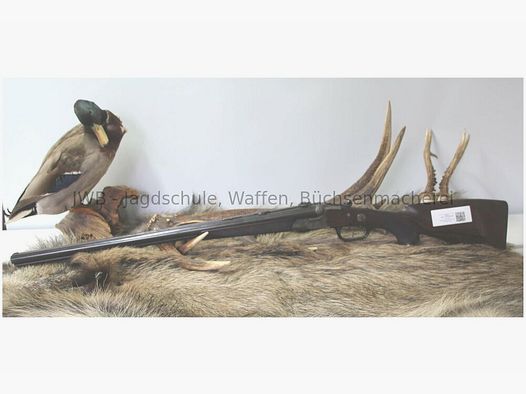 Rarität! Drilling von Valentin Häfner, Hofbüchsenmacher Kassel 9,3x72R;16/65