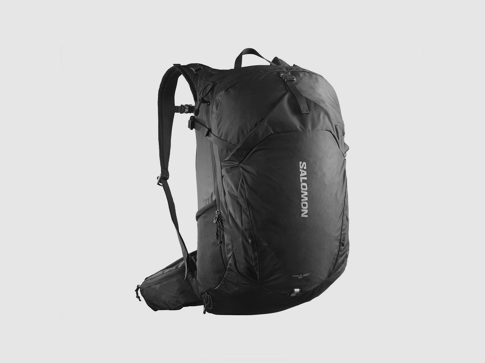 Rugzak – SALOMON – TRAILBLAZER 30 ZWART / LEGIERING, afbeelding 1 van 9