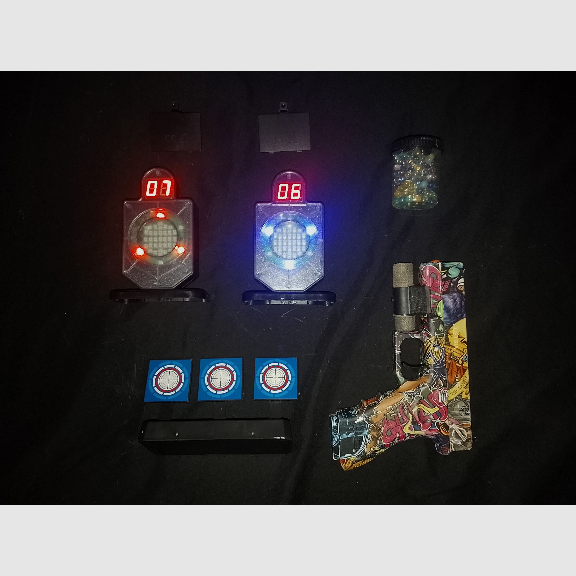Gel Blaster Pistole Glock mit Dry Shooting system Kit Laser tag 