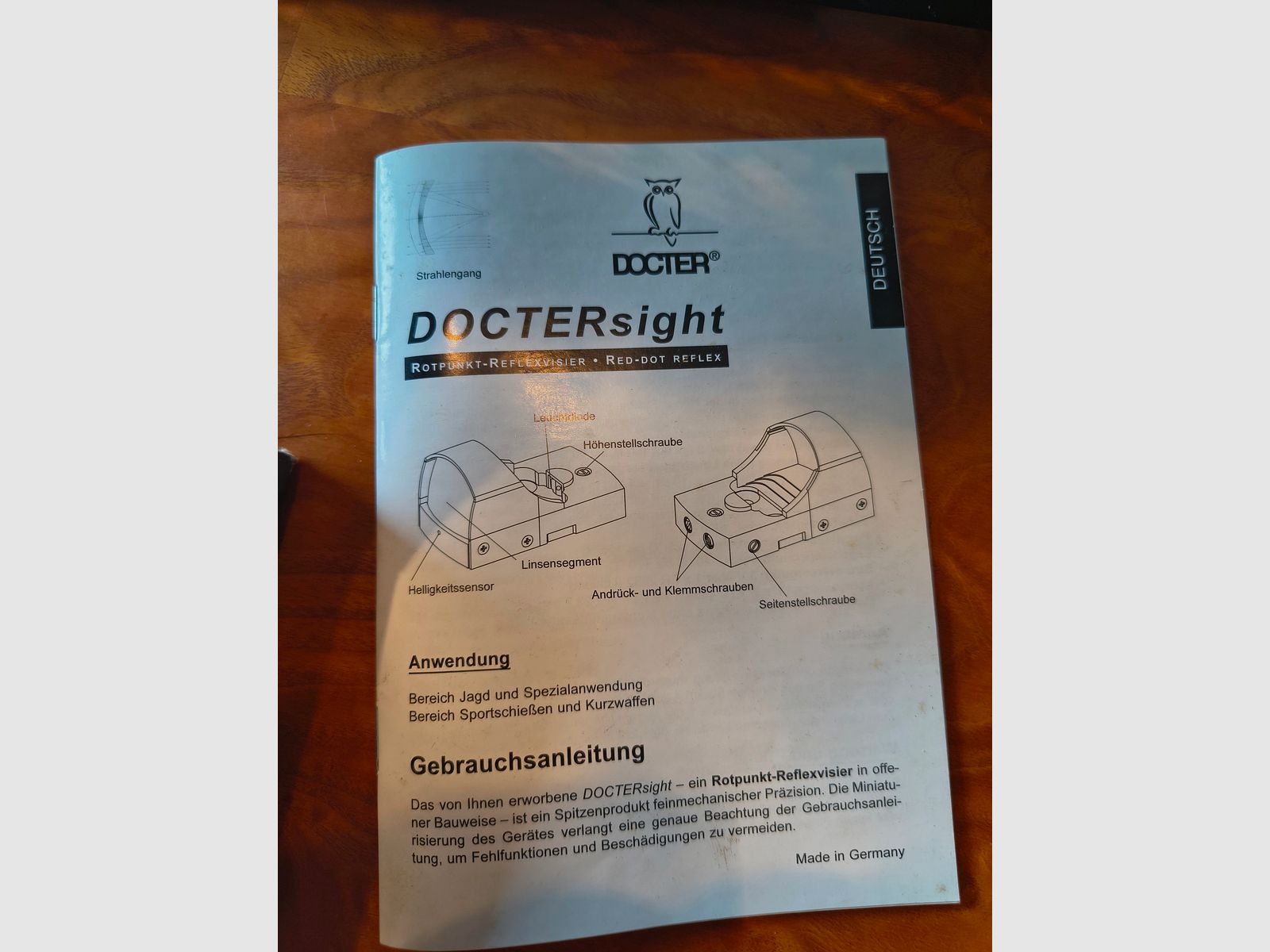 Visée réflexe Rotpunkt Docter sight D 3,5 MOA avec montage pivotant MAK à clic