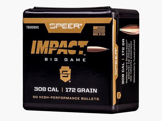 Speer bullet .30/.308 172GR Impact 50 pieces
