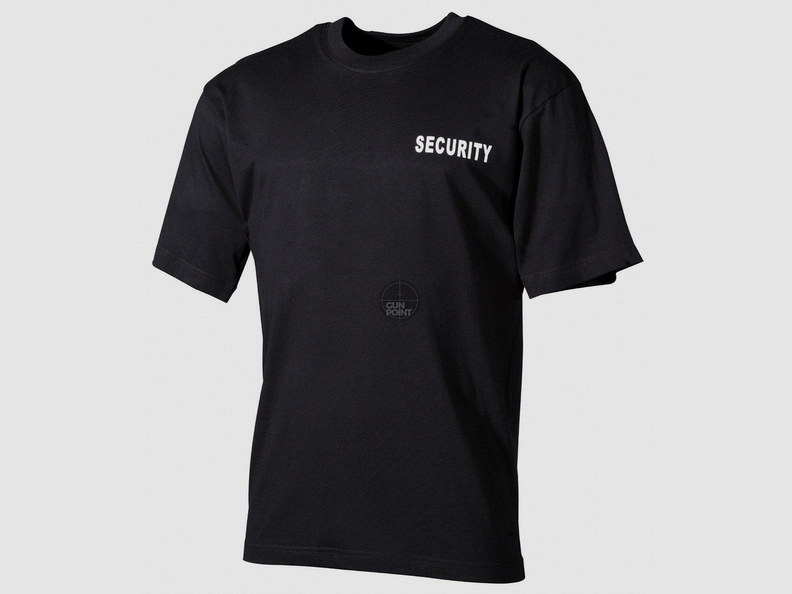 T-shirt, black, Security, printed - Size: XL