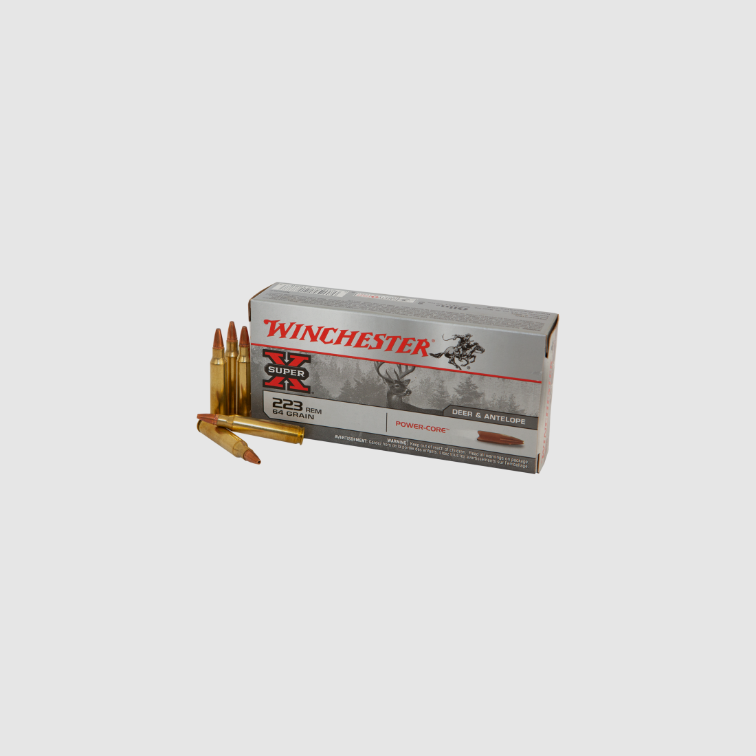 Winchester .223 Rem. 4,1g/ 64gr PowerCore – Bleifrei, Bild 1 von 2