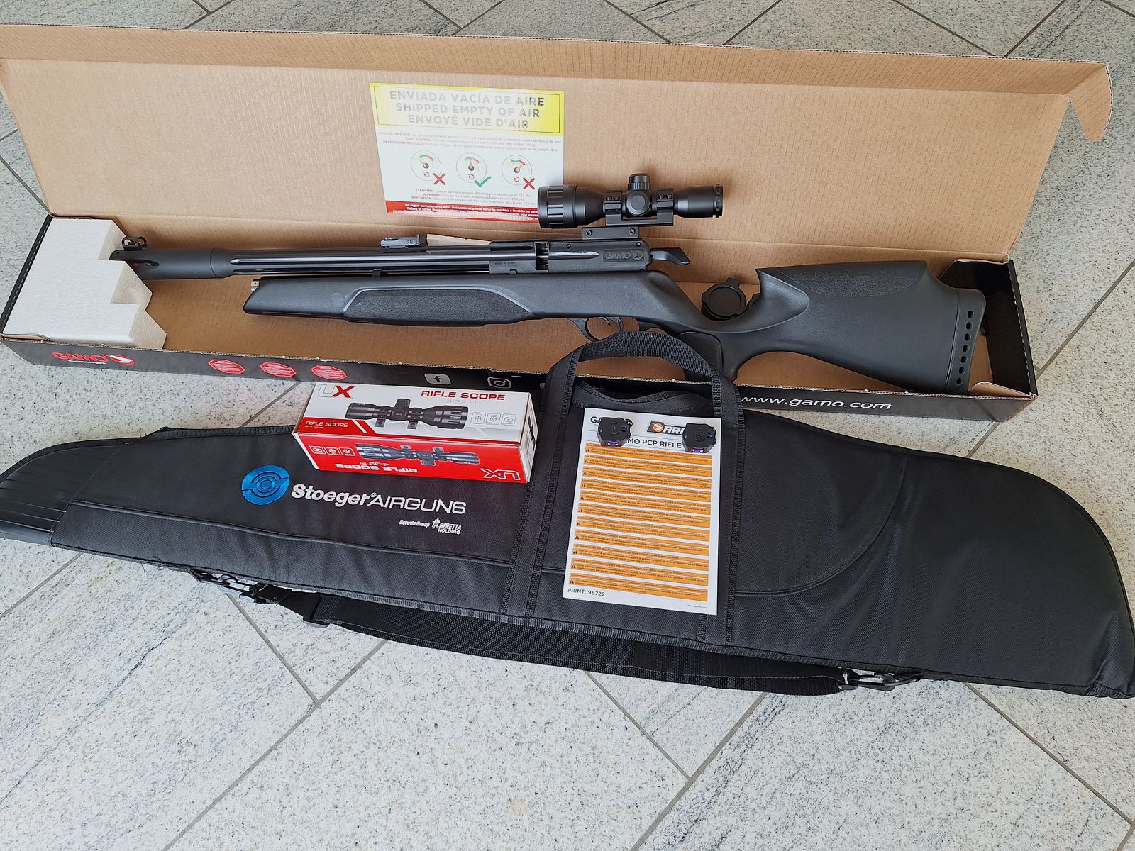 Gamo Arrow PCP karabin pneumatyczny 4,5mm w zestawie z 2x10 magazynkiem