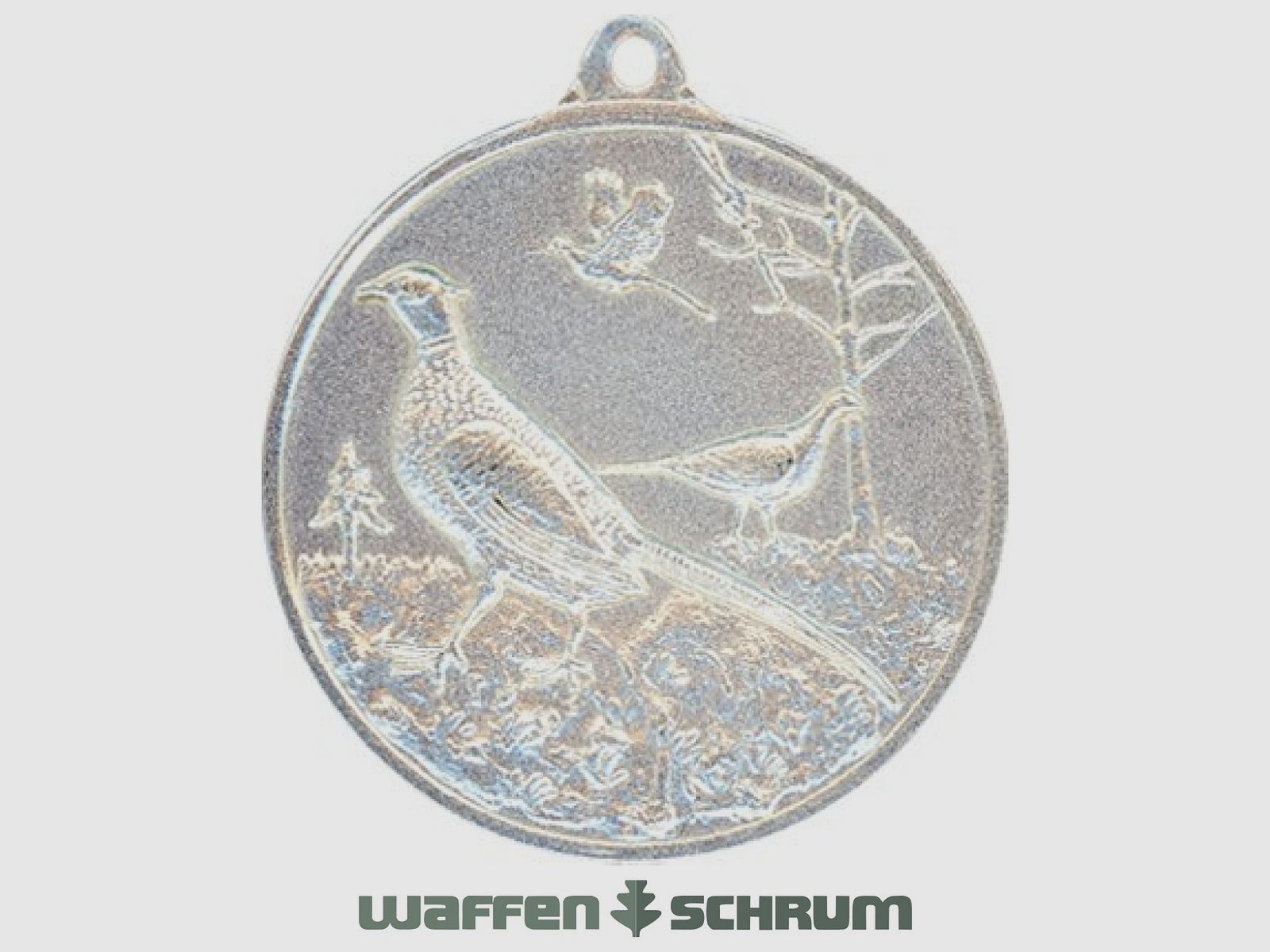 Steinhauer&Lück Jachtmedaille Fazant 40mm verzilverd