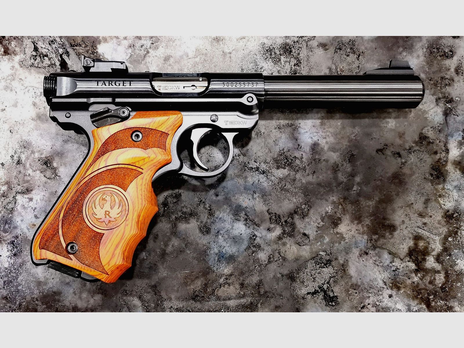 Ruger MK IV Target 5,5″ brüniert cal. 22 L.r Holzgriff, Bild 2 von 4