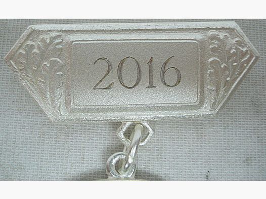 Pendentif de médaille - argenté, avec aiguille et œillet