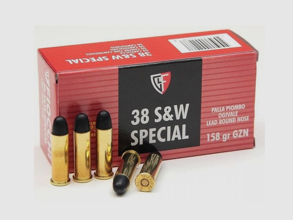 FIOCCHI MUNITION Kal.38 SP OJIVAL Blei 158 GR