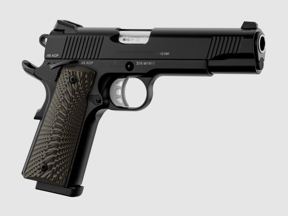 Pistola TISAS ZIG M1911 Nera 5 pollici .45 ACP, immagine 4 di 10