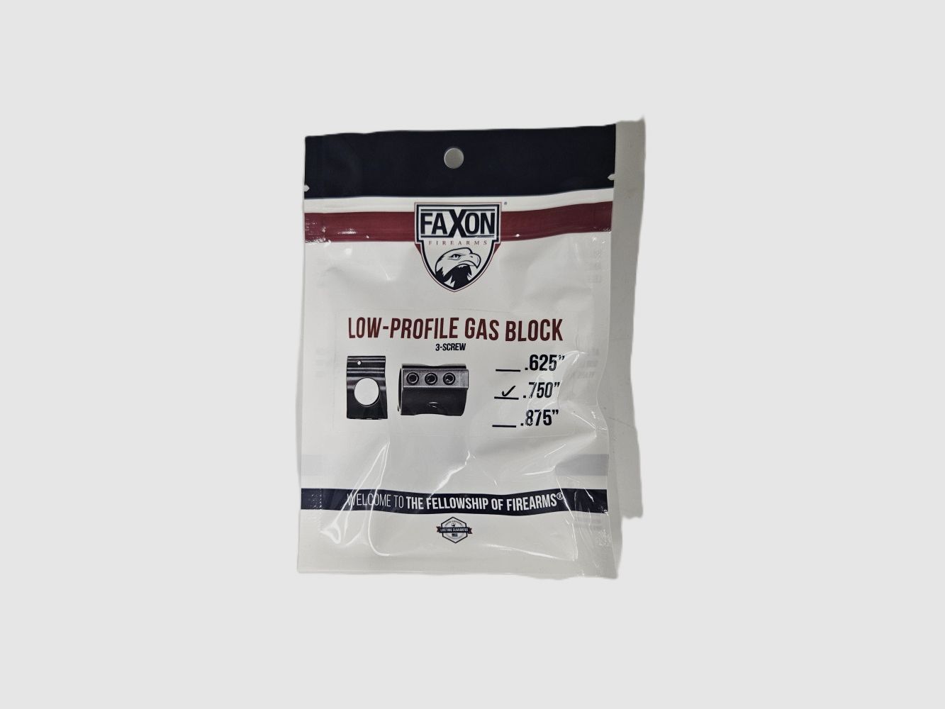 Faxon 3 Screw .750” Low Profile Gas Block
