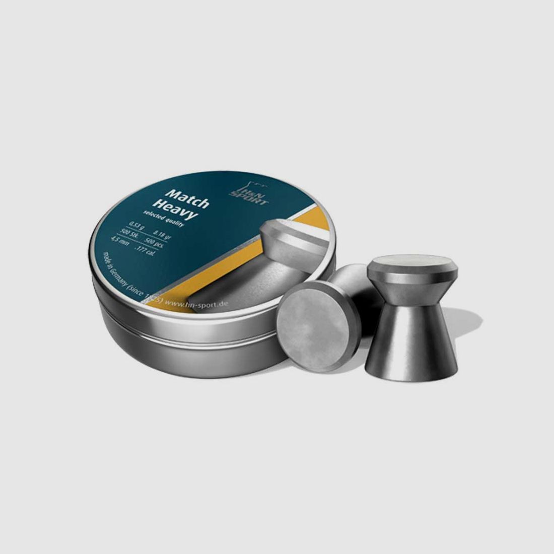 H&N Match Heavy Diabolos 0,53g - .177 (4,49 mm), 500 Stück