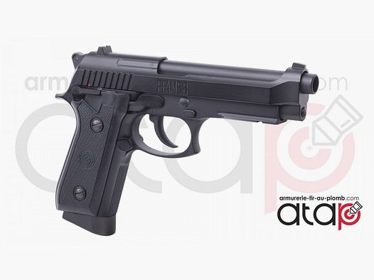 Crosman PFAM9B Pistola de BB de Acero Automática, Metal Completo y Blowback