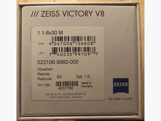 Zeiss Victory V8 1.1-8x30