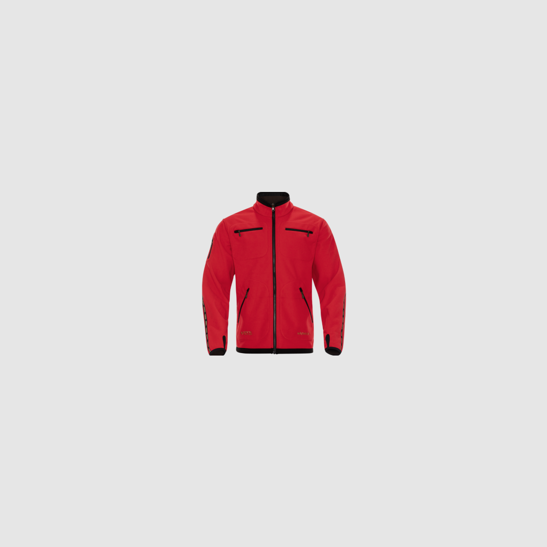Polarowa kurtka dwustronna HARKILA Kamko Fleece brązowy/czerwony GORE-TEX WINDSTOPPER (130100146), zdjęcie 5 z 14