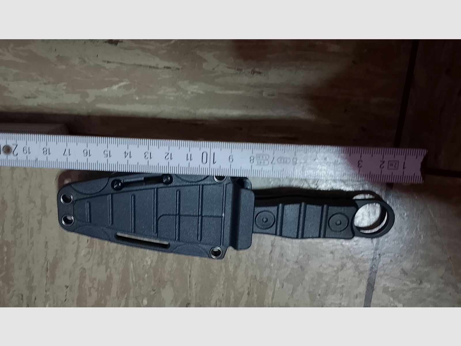 Outdoor Tactical Knife Messer Survival stabiles Edelstahl Messer Camping klettern schwarz mit Messerscheide neuwertig aus Sammlung  /3