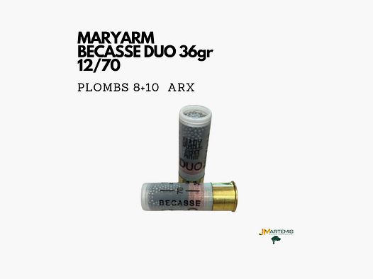 CARTOUCHES MARYARM BECASSE DUO 12/70 PB 8+10