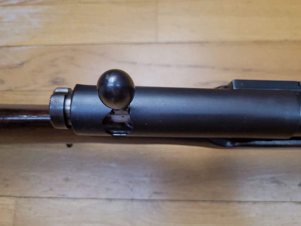 Sehr schönes japanisches Gewehr Arisaka Typ 38 – Originalkaliber 6,5×50 – Arsenal Nagoya 1939 – Thailand-Bestellung von 1940 – Originalbrünierung zu 99% – Mechanik und Lauf sehr gut – Schöne Markierungen – Bajonettanschluss – TBE ++, Bild 16 von 33