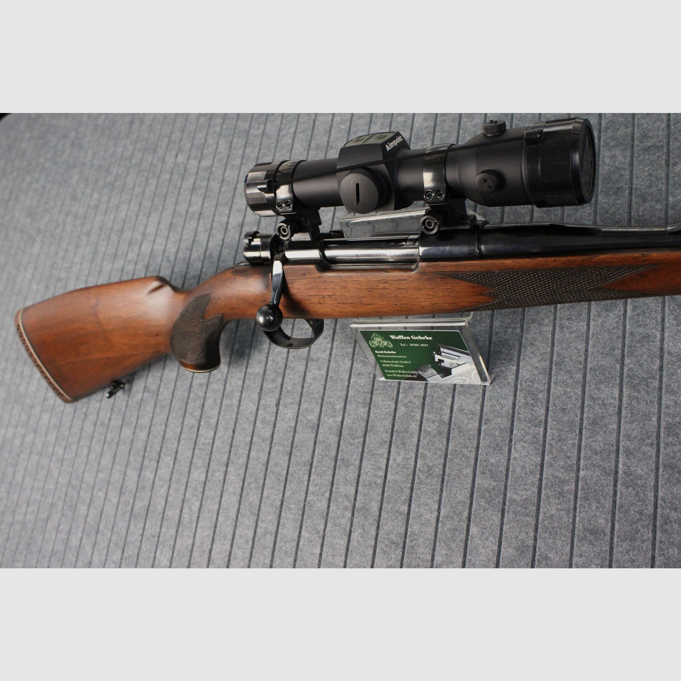 Akah 98er (Mauser) .30-06SPR. Aimpoint Hunter, Timney