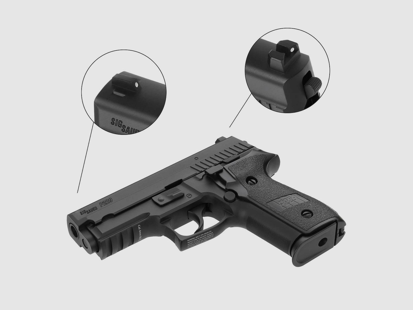 Sig Sauer ProForce P229 Softair-Pistole Kaliber 6 mm BB Gas Blowback (P18)