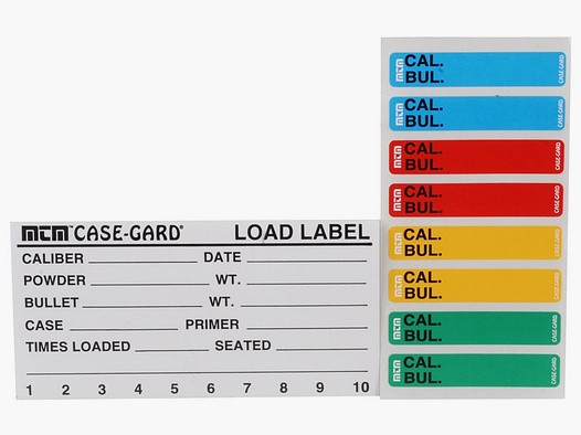 Etichette per scatole di cartucce MTM per etichettare LL-1 50 pezzi