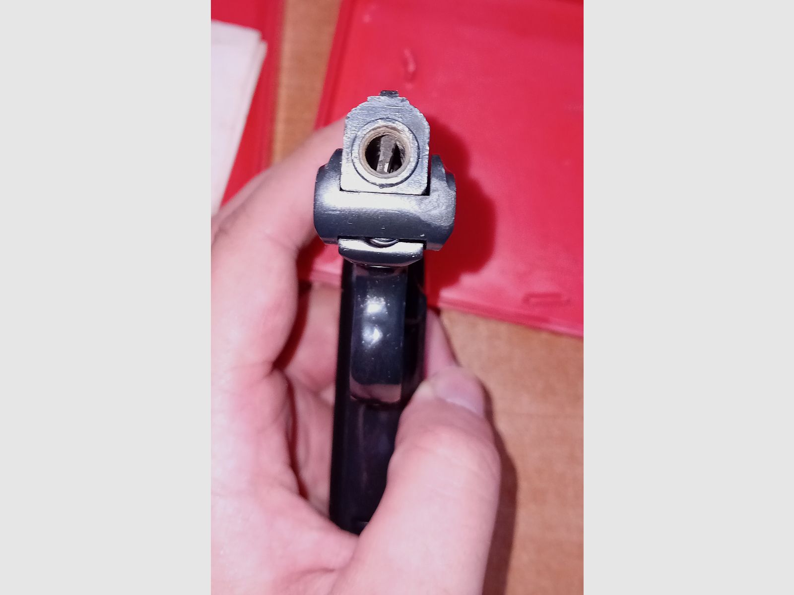 Alte Reck Gaspistole P6s im Kaliber 8 mm Knall/ PTB 78 in OVP!