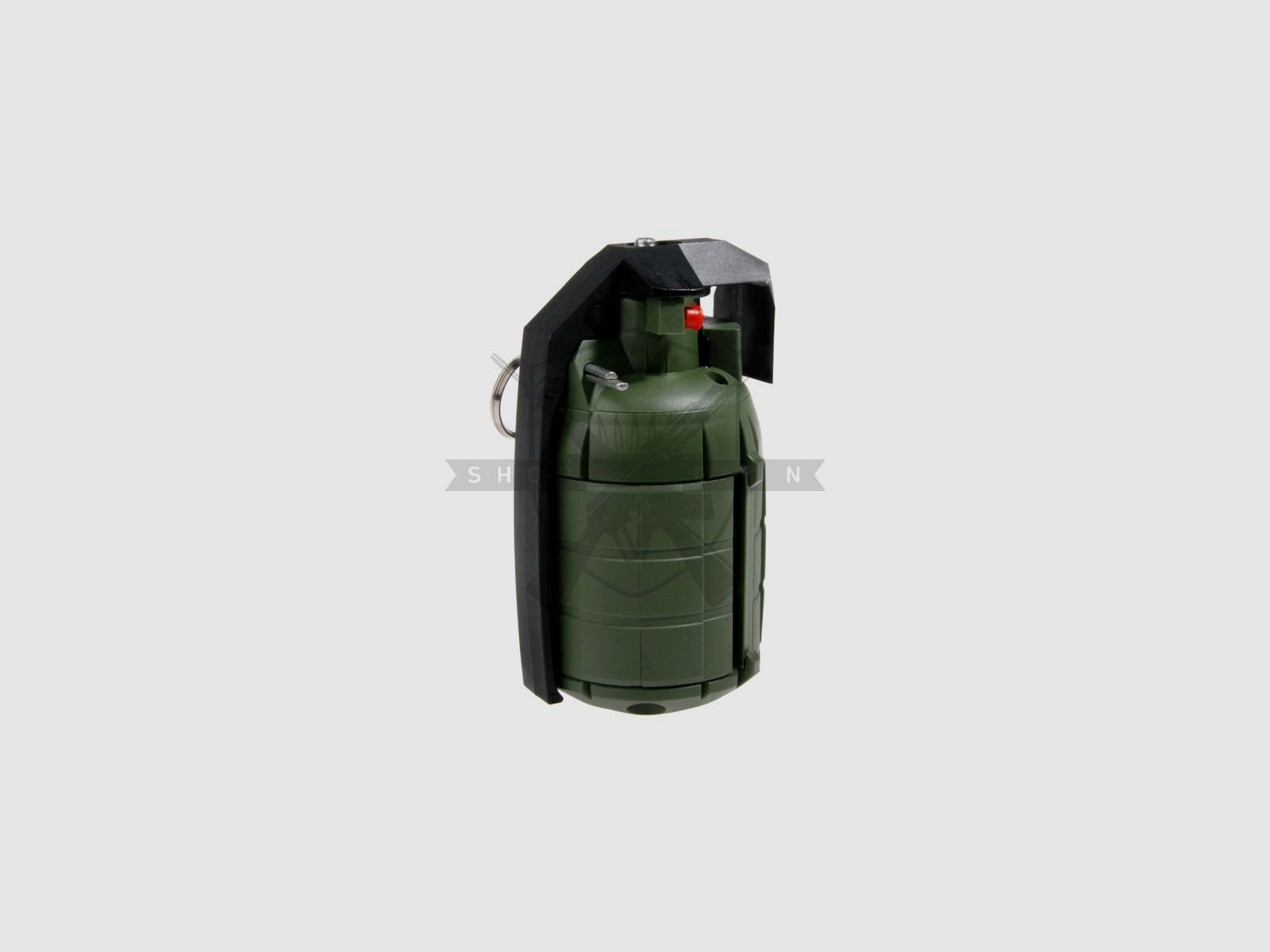 NUKE" spring-loaded grenade with bang effect