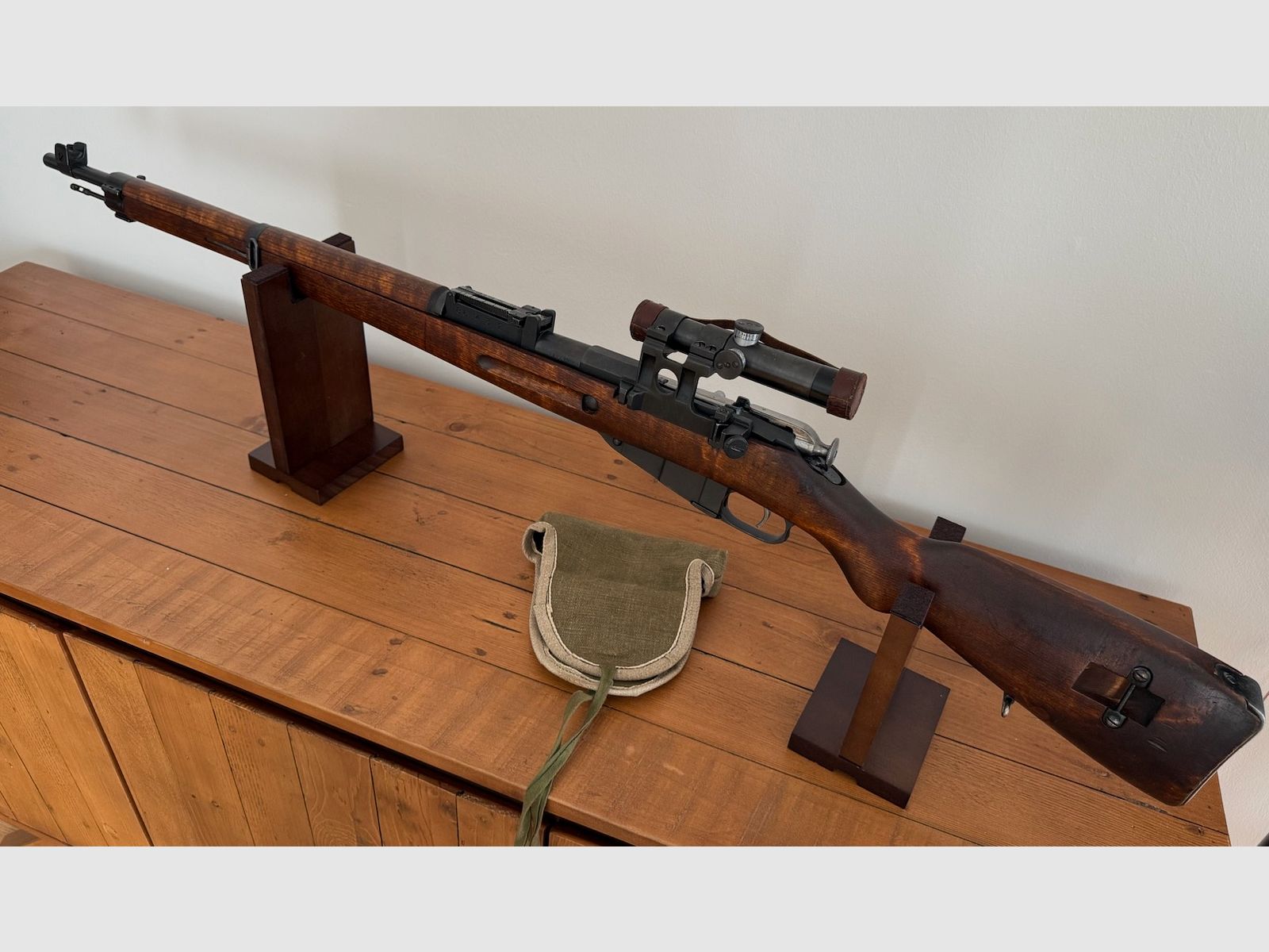 SAKO Mod. Mosin Nagant finlandais M39, année 1942, calibre 7,62x54R avec fusil de sniper russe ZFR Sniper M 39