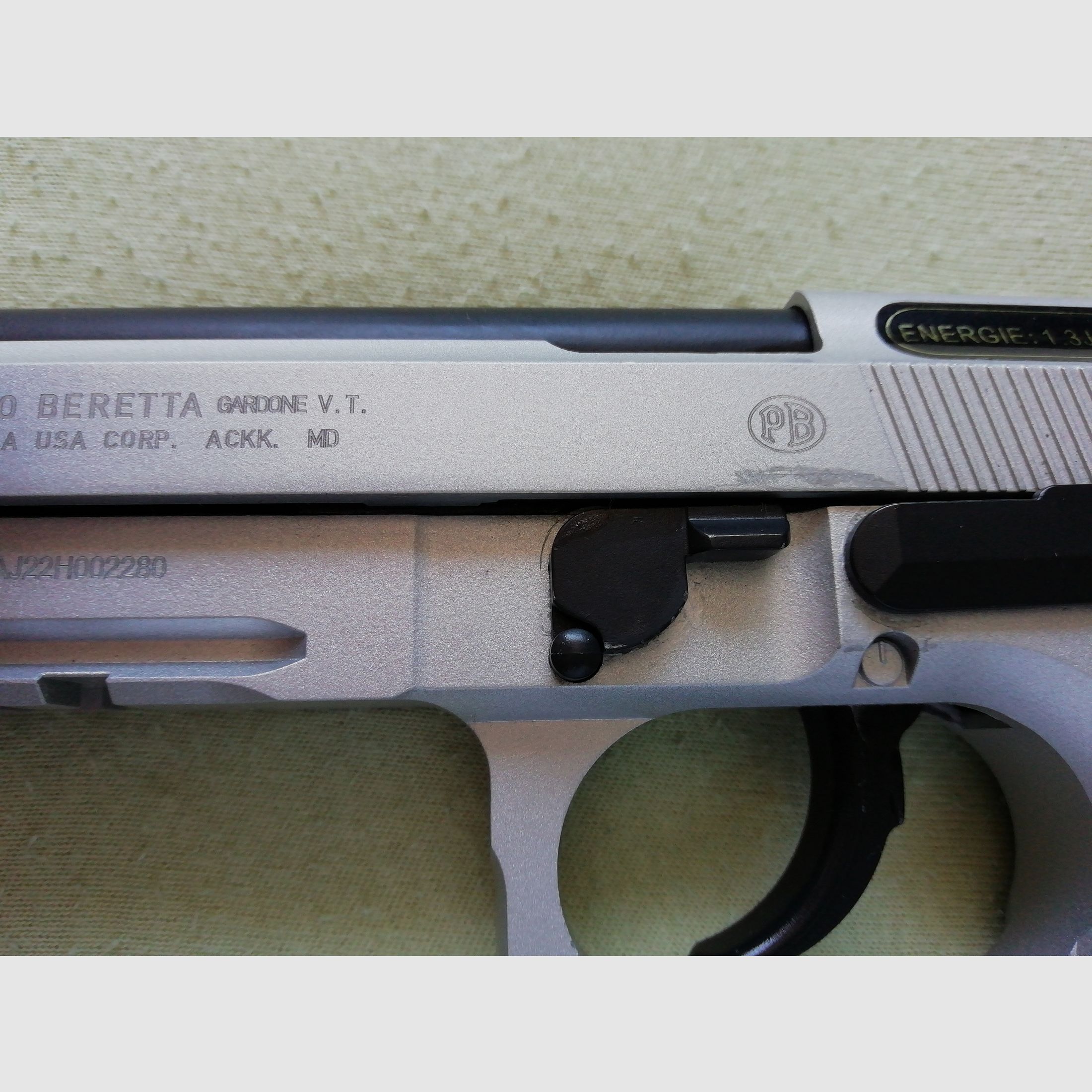 Beretta M9A3 FM GBB Kaliber 6 mm Airsoft 