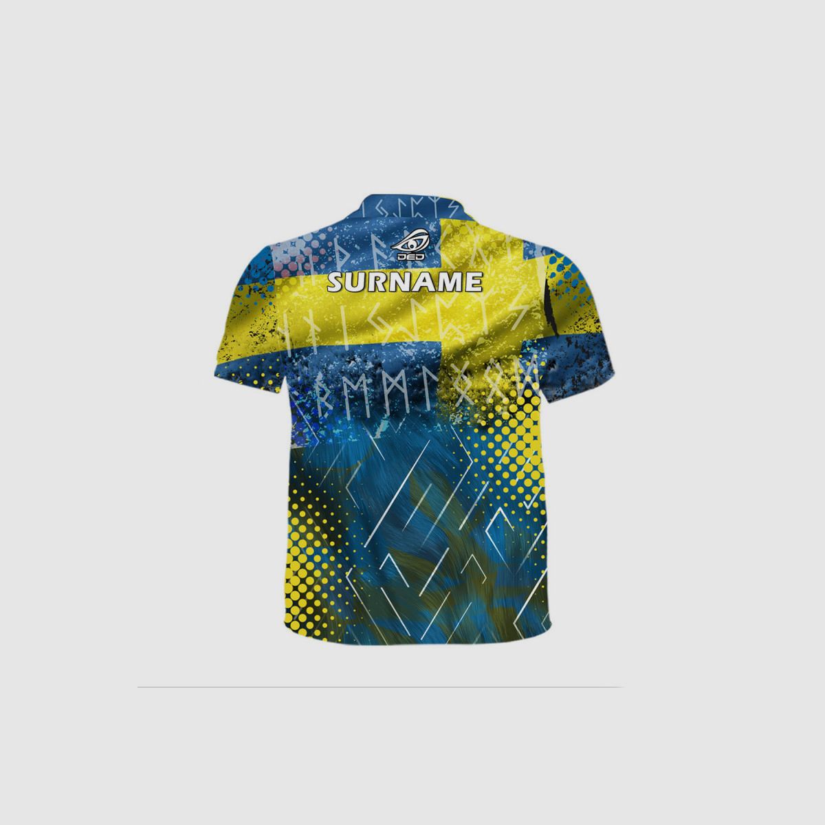 DED Casual Sweden T-Shirt, size: 3XL, Custom Name: With Custom Name, Clothes type: Regular (Men), image 2 sur 3