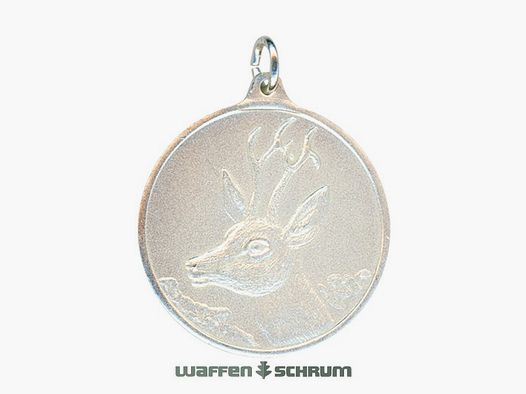 Steinhauer&Lück Hunting Medal Buck 40 mm Silver Plated