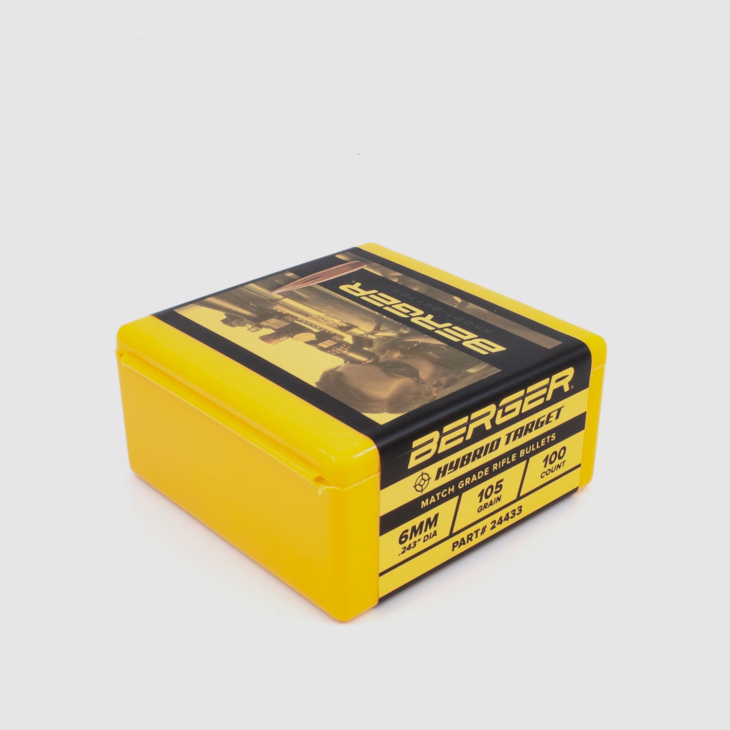 Berger Geschoss 6mm/.243 Hybrid Target 105GR 100 Stück