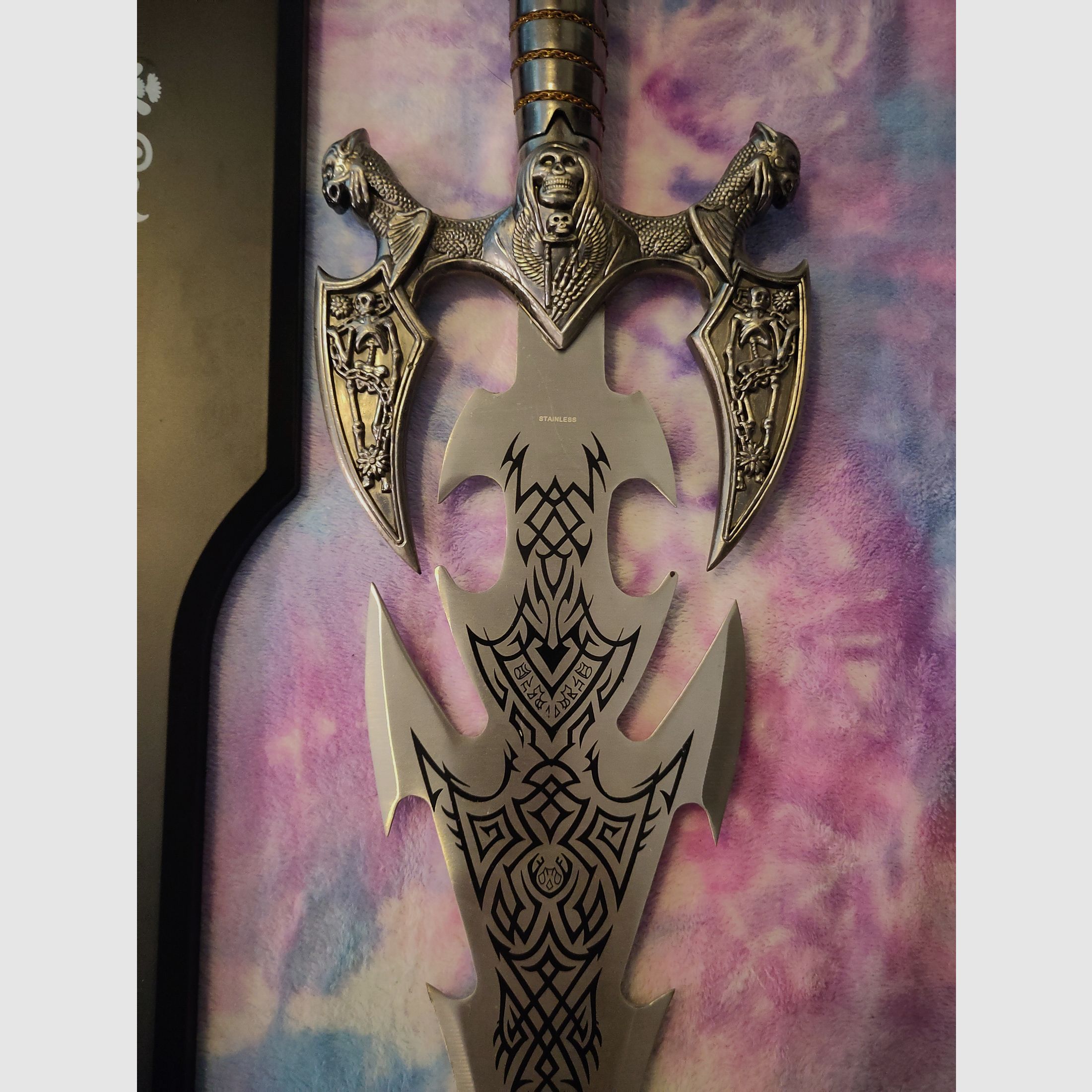 Gift decorative sword dragon slayer from "Two Worlds" 100cm including wall mount *rare*