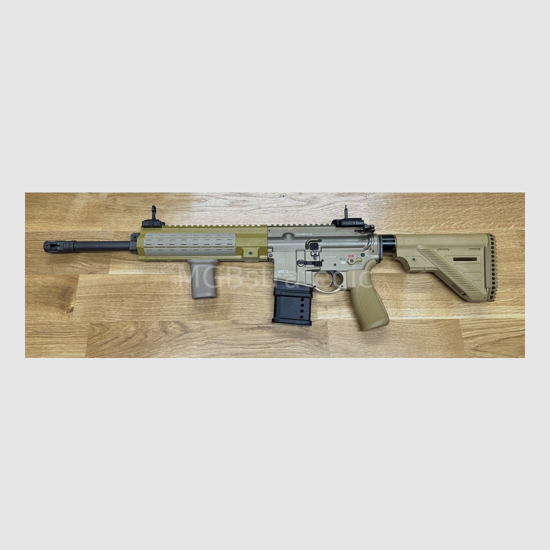sportlich zugelassen! H&K MR223 A3 14,5" Lauf - SPORT - sandfarben halbautom. Büchse .223Rem - Heckler & Koch - viel Zubehör in BKA Beurteilung zugelassen! zivile Version H&K 416 G95