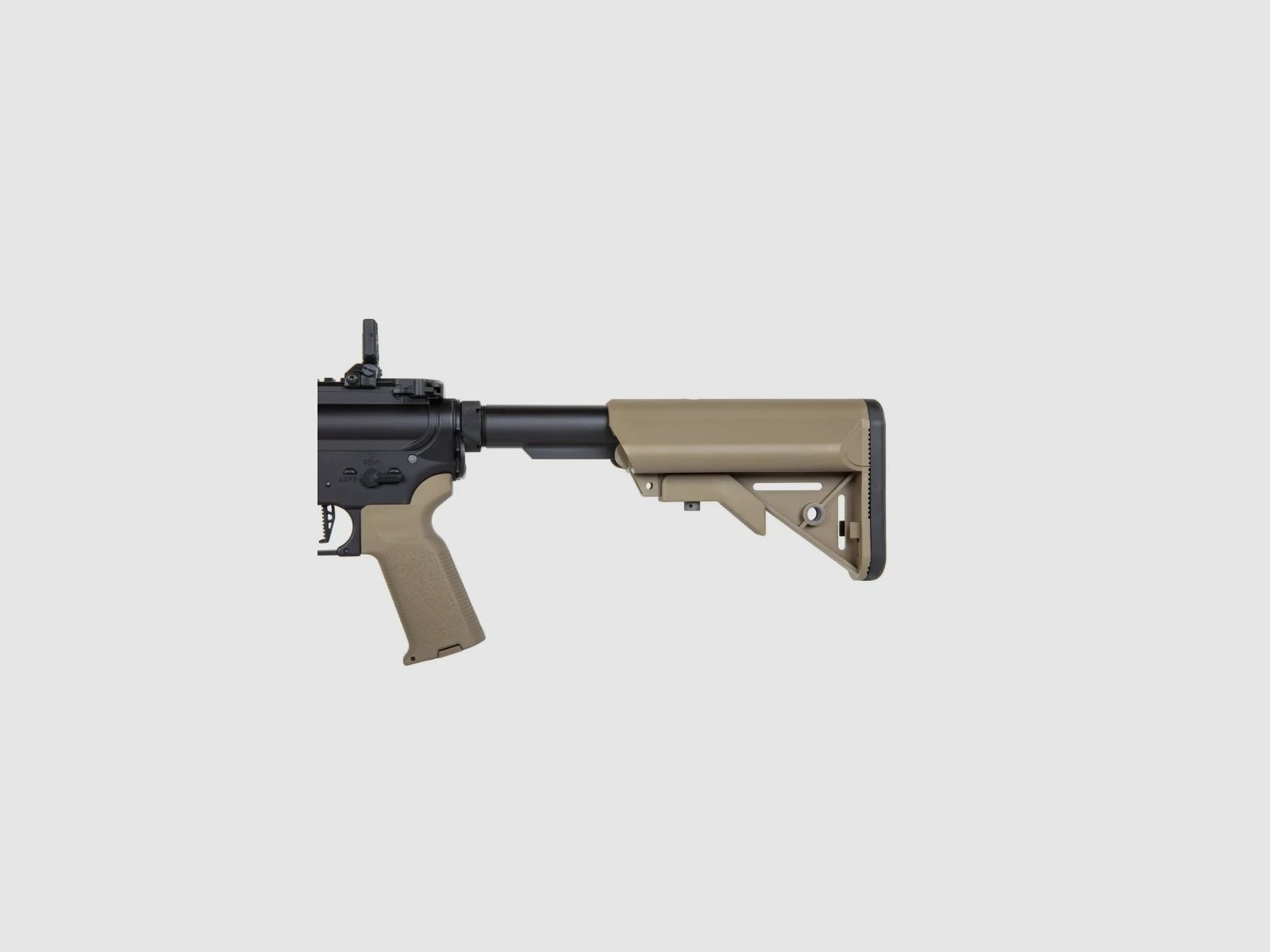 SA M4 Carbine M-LOK (SA-P20 PRIME™ Aster II ETU BLDC™) Rifle Airsoft Libre a partir de 18 - Negro/Tan -F-